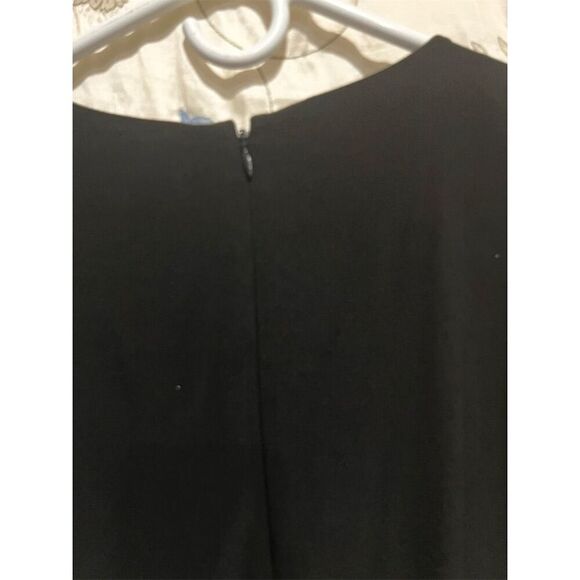 Style & Co Women's Black Asymmetrical Shift Dress Size 4 Sleeveless - Picture 6 of 8